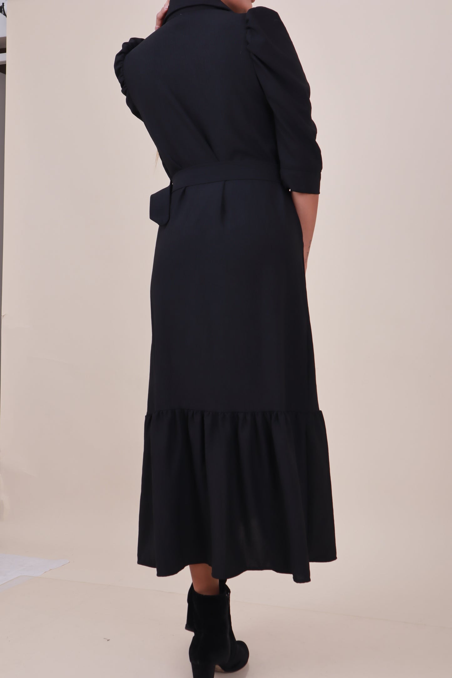 Vestido Negro Lasito - Negro