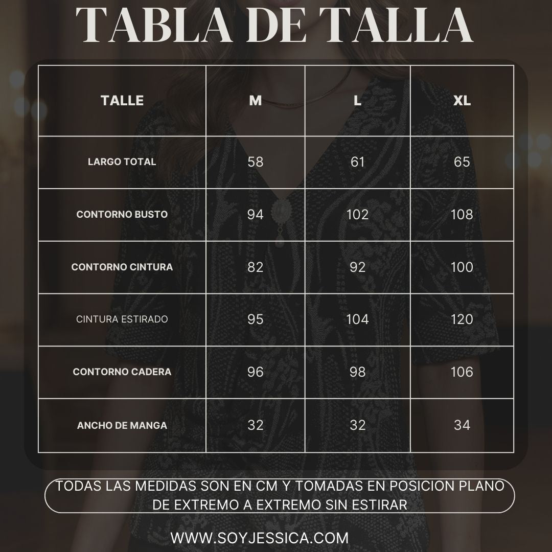 Polo Estampado Lamé -NEGRO