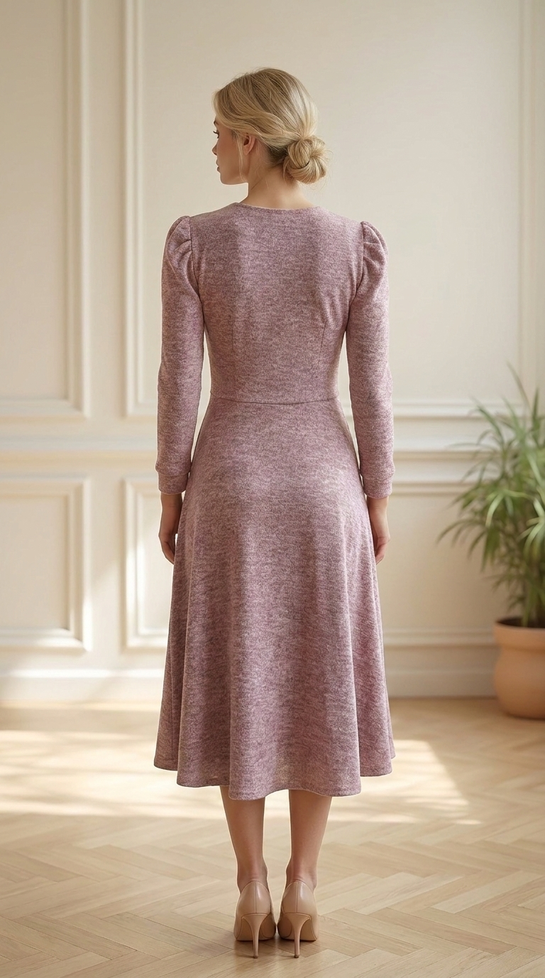 Vestido Angora Palorosa modelo espalda