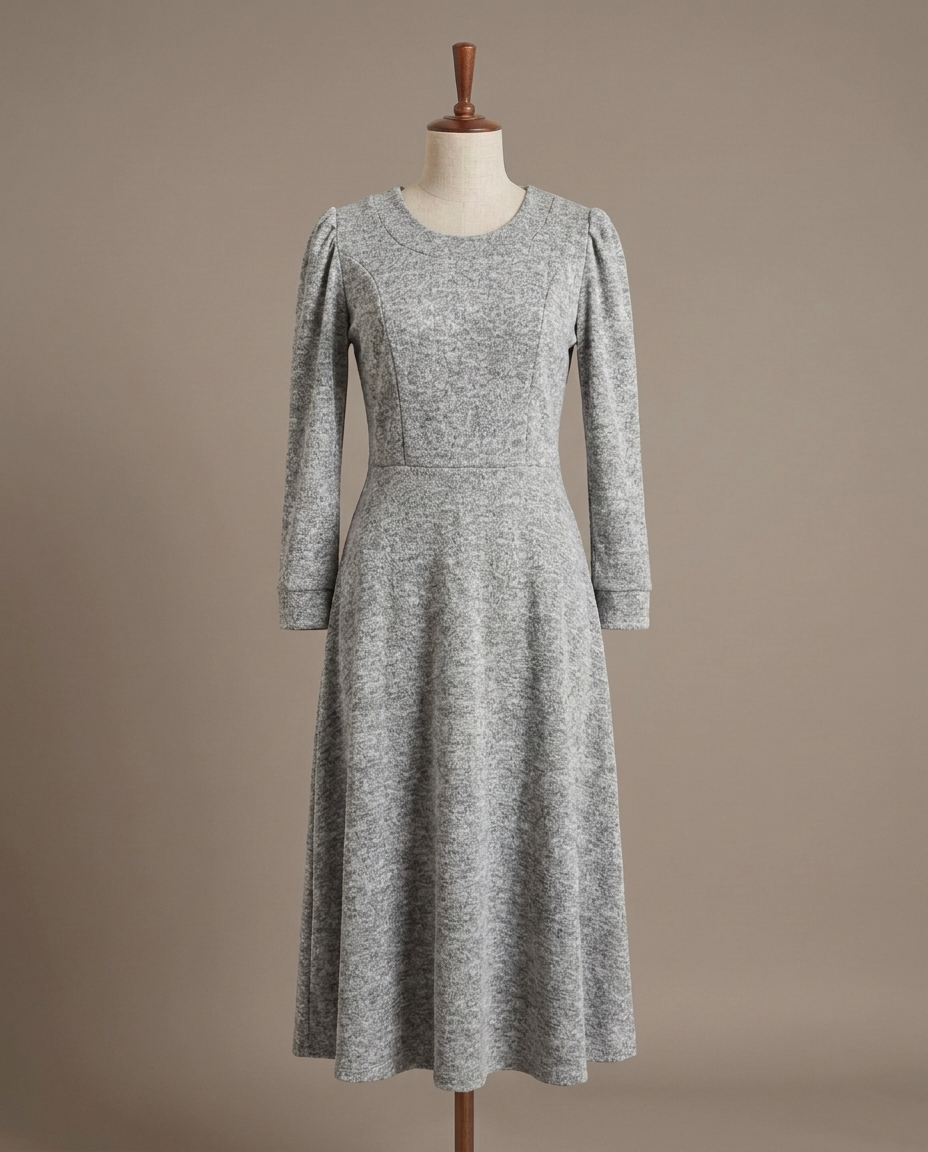 Vestido Angora Plomo maniqui
