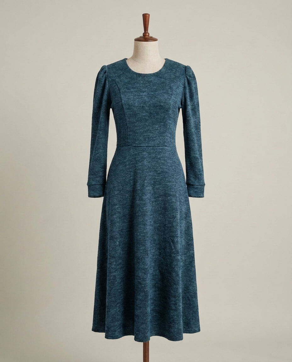 Vestido Angora Cobalto maniqui