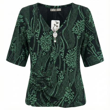 Blusa Lamé Cruzado