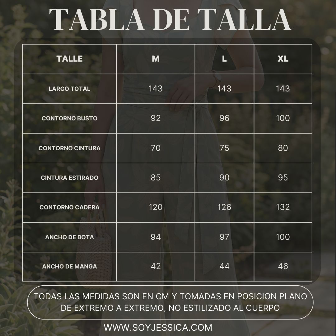 Enterizo Maxi Palazzo Estampado -  ROSA