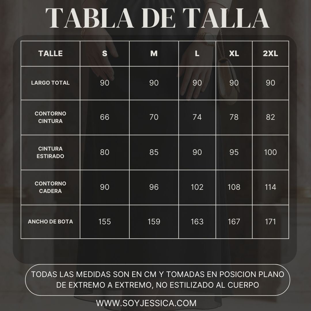 Falda Gasa Larga - NEGRO