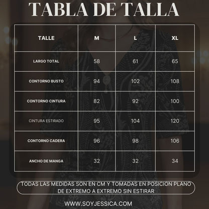 Polo Estampado Lamé -NEGRO