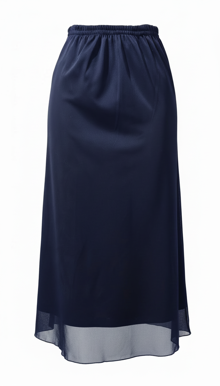 Falda Gasa Larga - AZUL