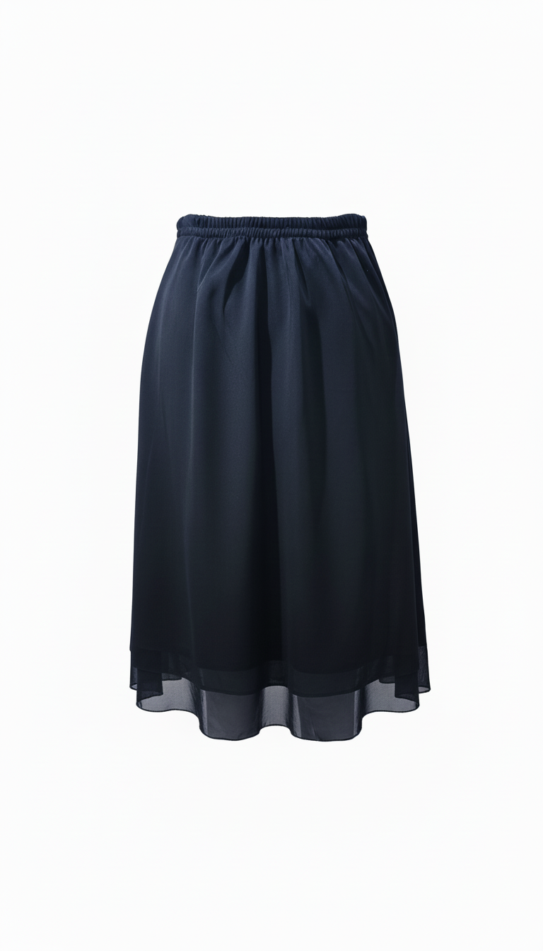 Falda Gasa Corta -AZUL