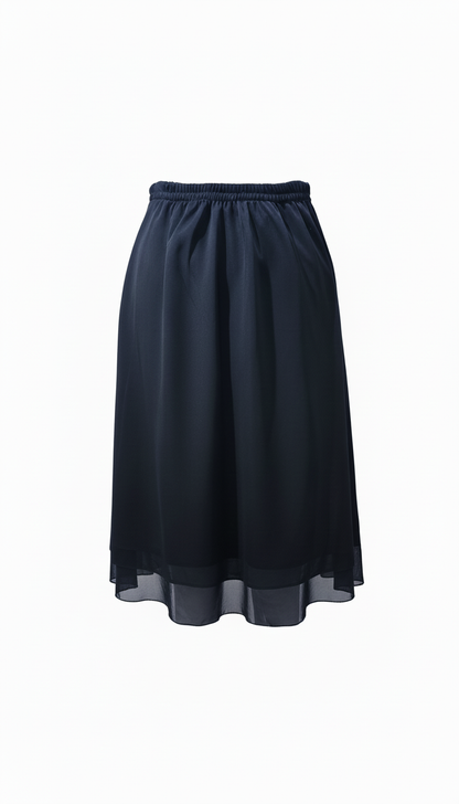 Falda Gasa Corta -AZUL