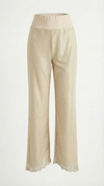 Pantalon Palazzo Brillo - BEIGE