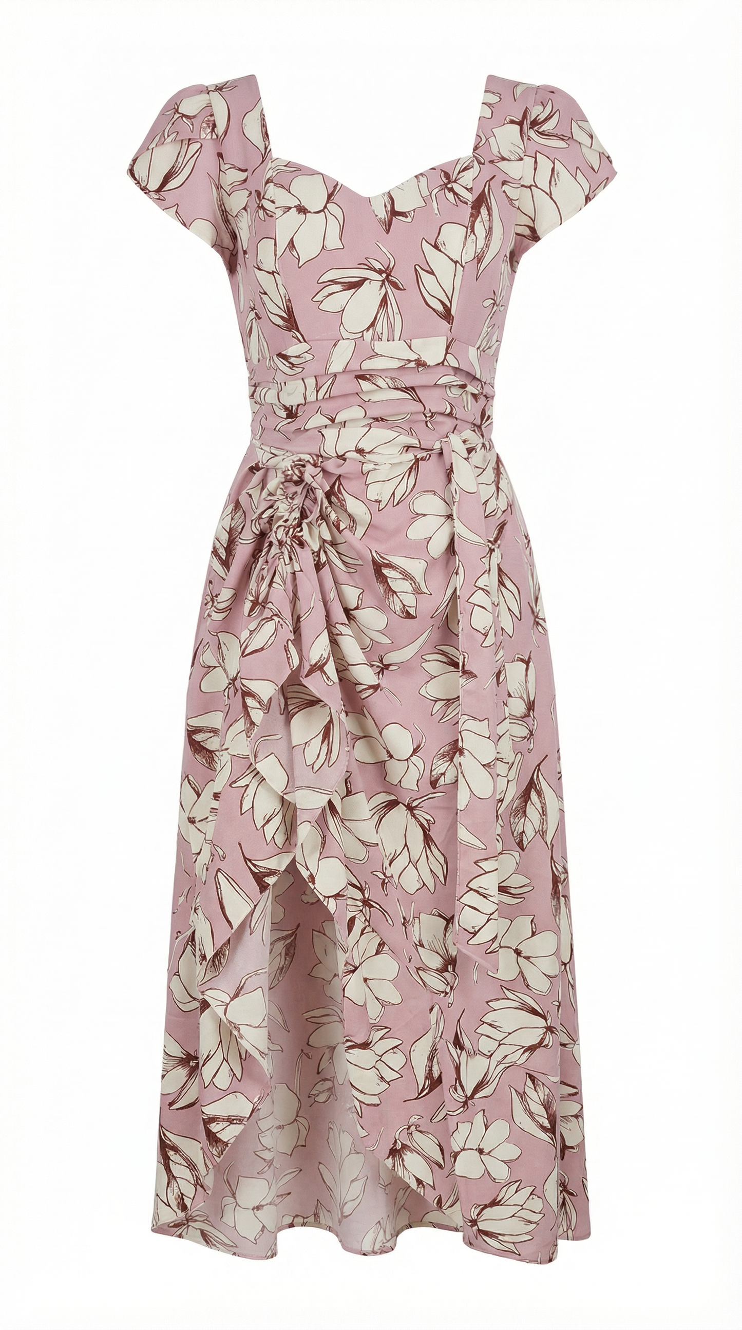 Vestido Rayon Lasito - Rosa