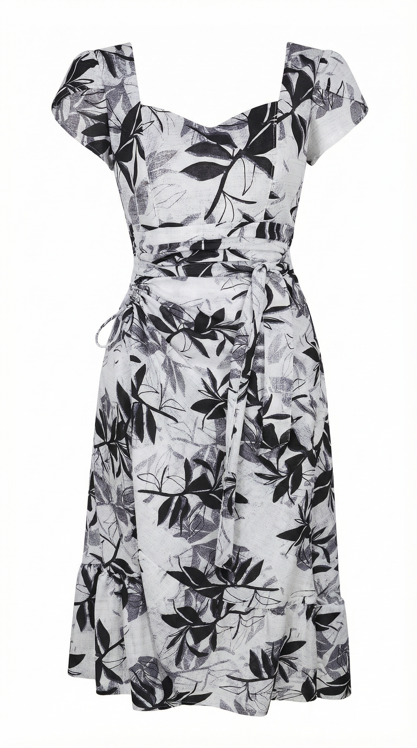 Vestido Rayon Lasito - BLANCO