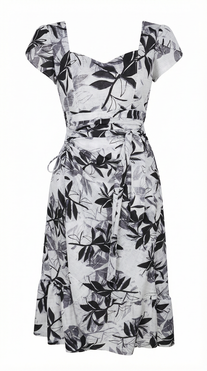 Vestido Rayon Lasito - BLANCO