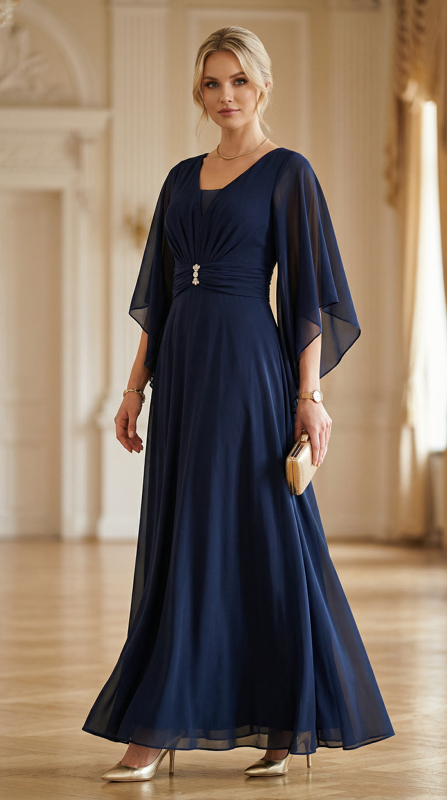 Vestido Fiesta Capita Azul Noche