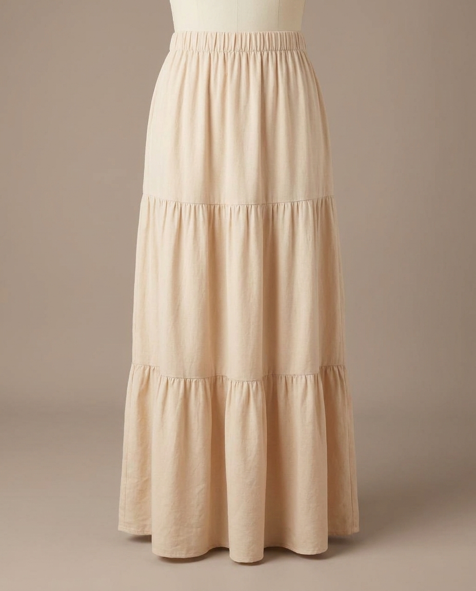 Falda 3 Tiempos Beige maniqui