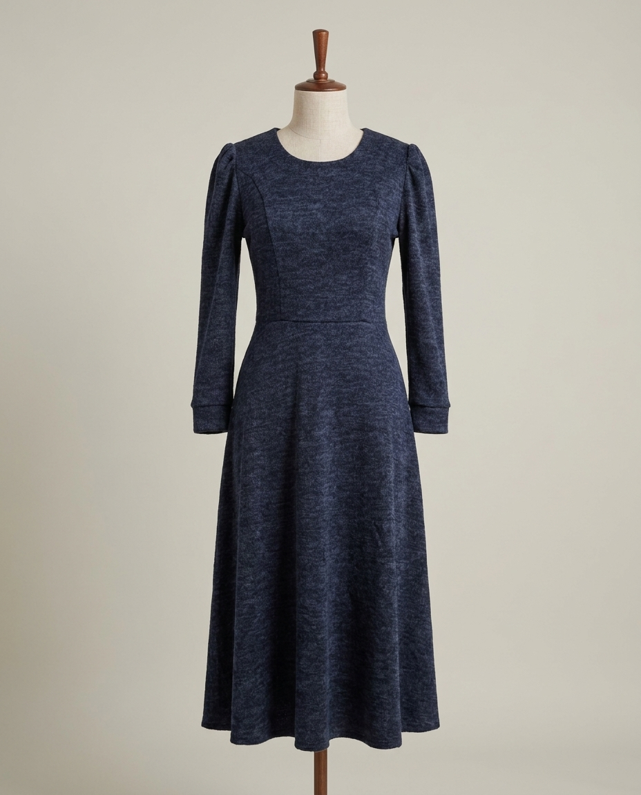 Vestido Angora Azul Marino maniqui