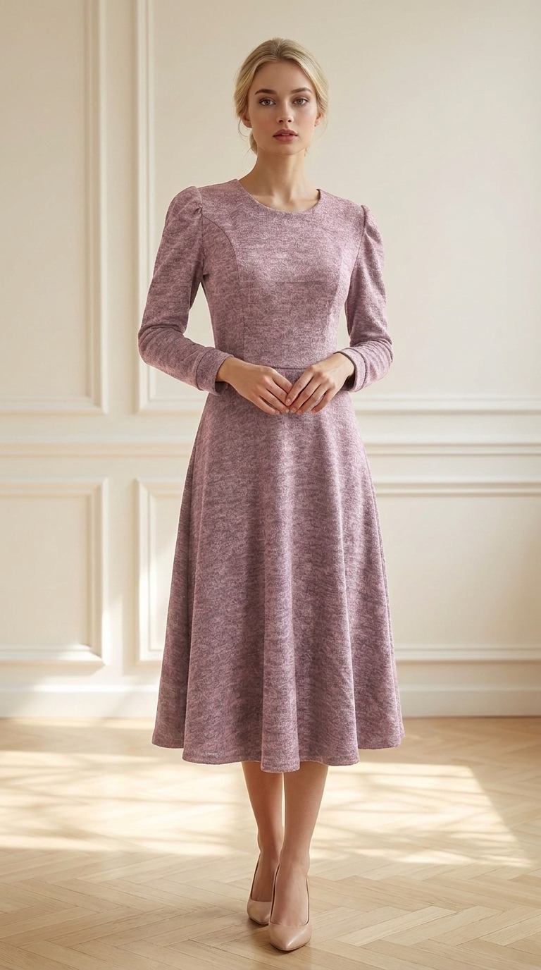 Vestido Angora Palorosa modelo frontal