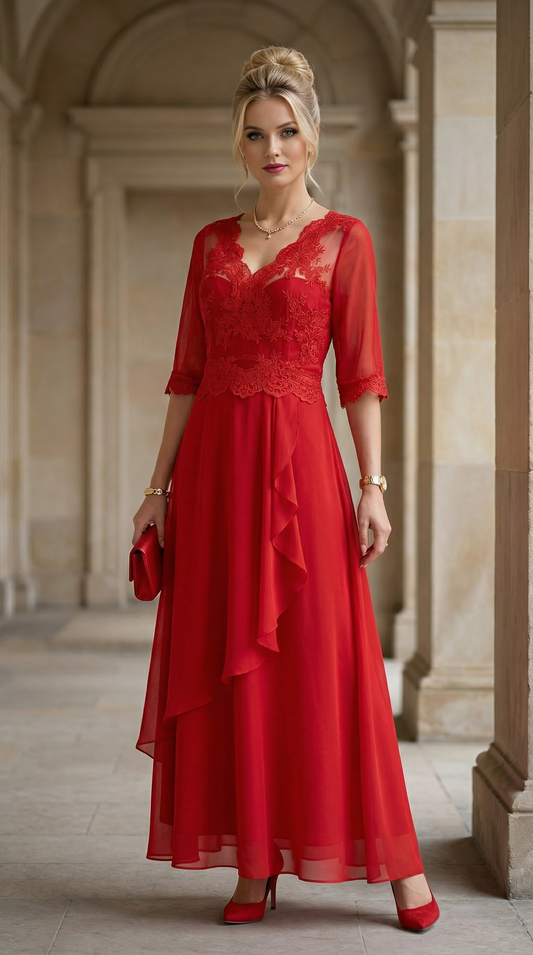 Vestido Fiesta Brucela - Rojo