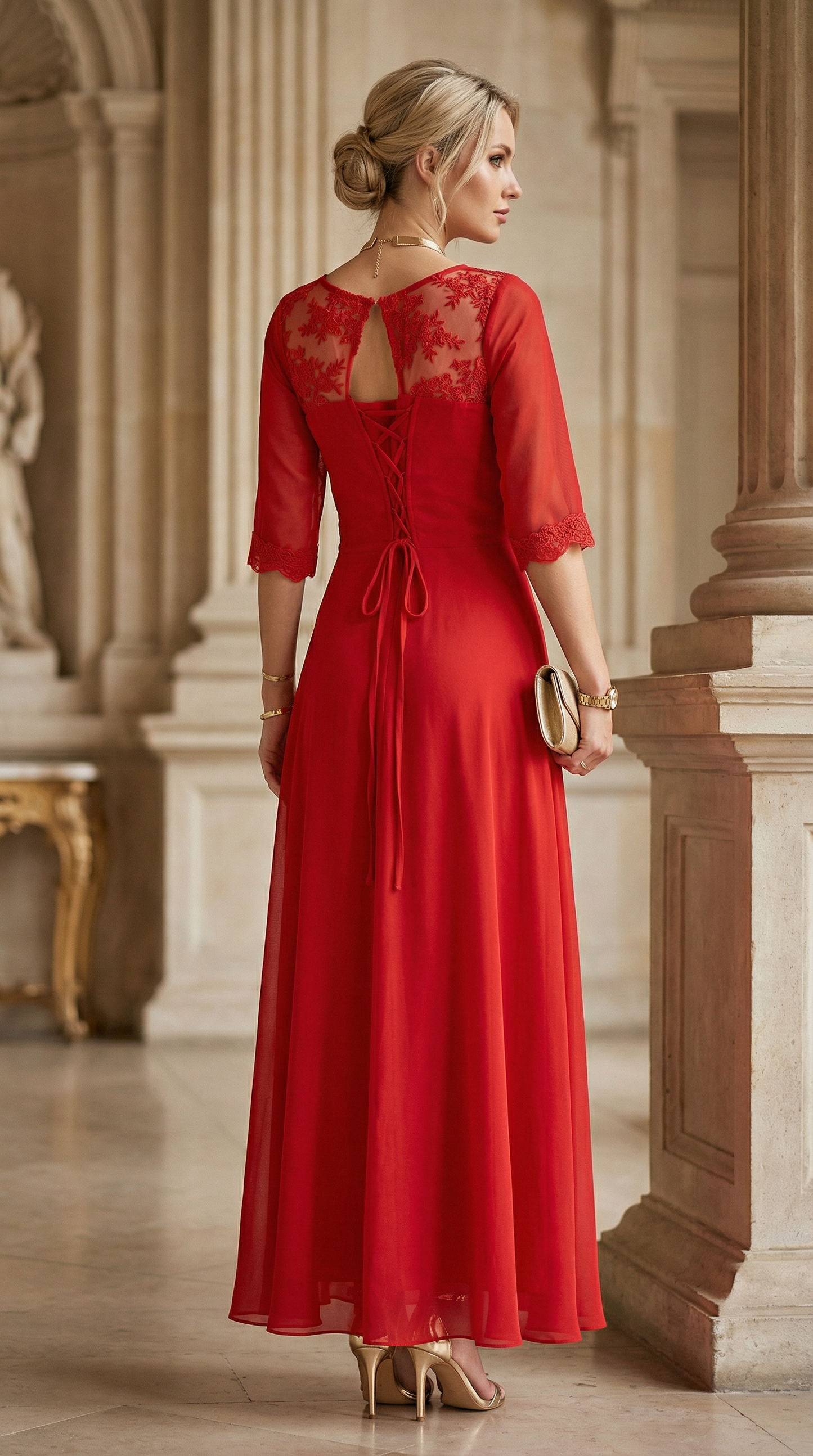 Vestido Fiesta Brucela - Rojo