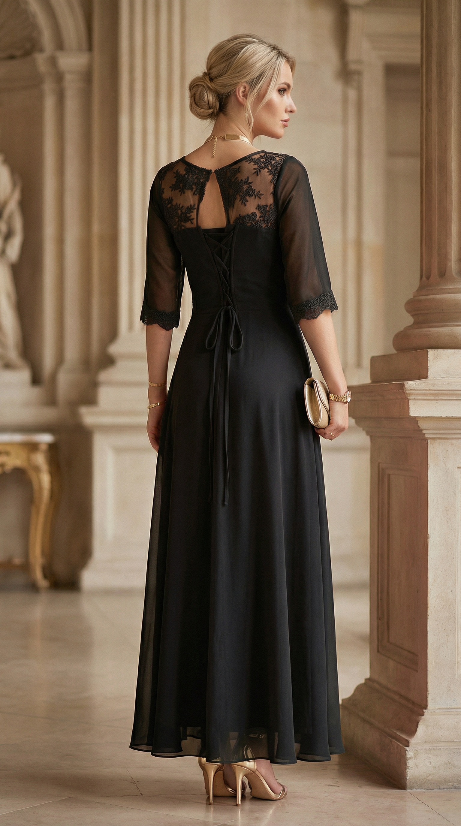 Vestido Fiesta Brucela Negro