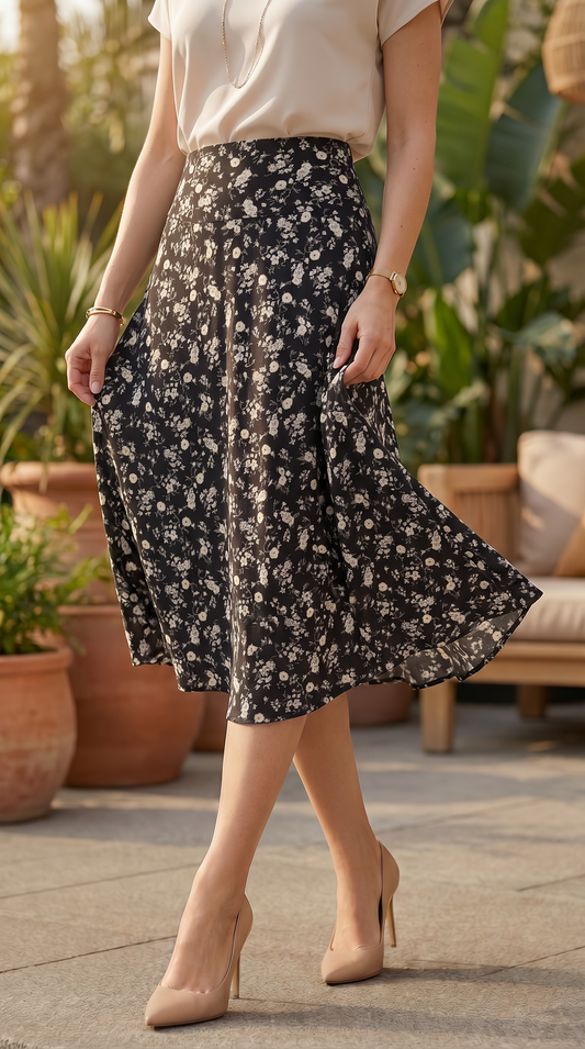 FALDA VENECIA - FLORES PEQUEÑAS