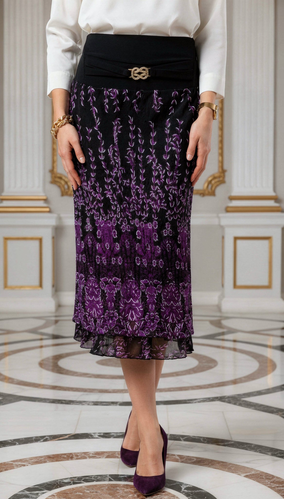 FALDA CENEFA - MORADO