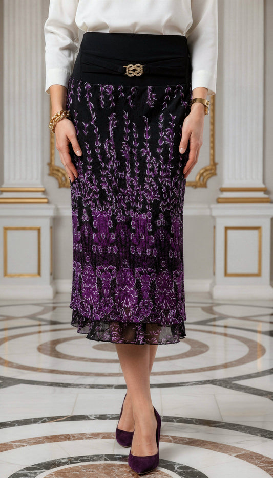 FALDA CENEFA - MORADO