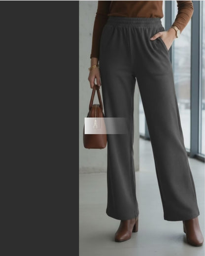 PANTALON CORDUROY GAMUZADO - NEGRO