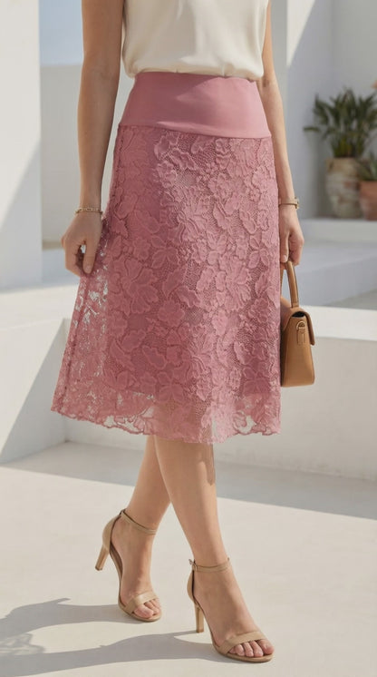 Falda Encaje 3/4 - PALOROSA