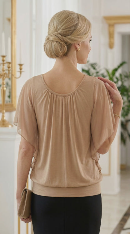 Blusa Gasa - BEIGE