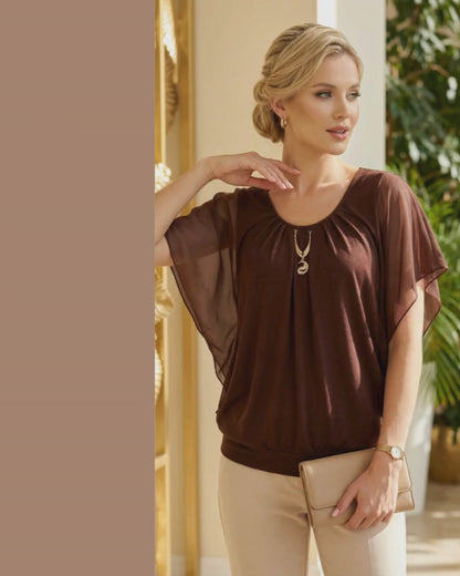 Blusa Gasa - MARRON