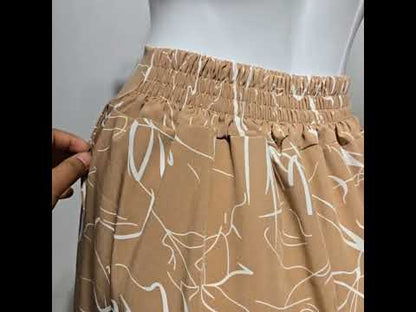 Maxi Palazzo Estampado - BEIGE