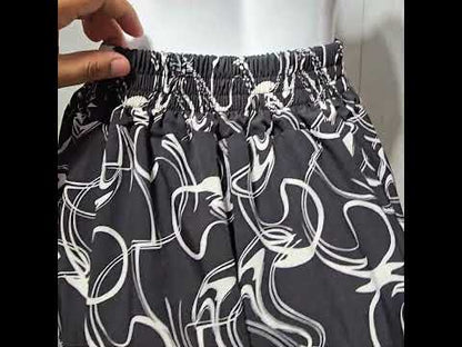 Maxi Palazzo Estampado - NEGRO