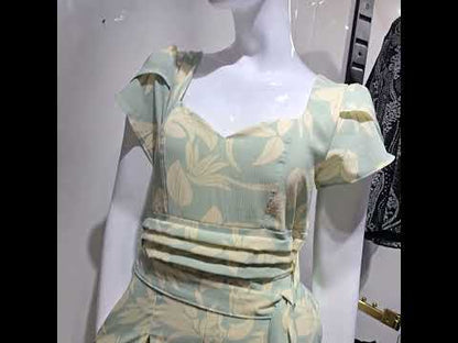 Enterizo Maxi Palazzo Estampado - VERDE