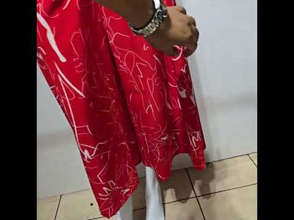 Maxi Palazzo Estampado - ROJO